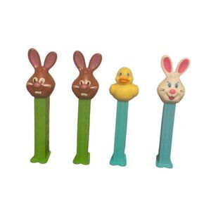 Easter Holiday Pez Dispensers lot of 4 preowned